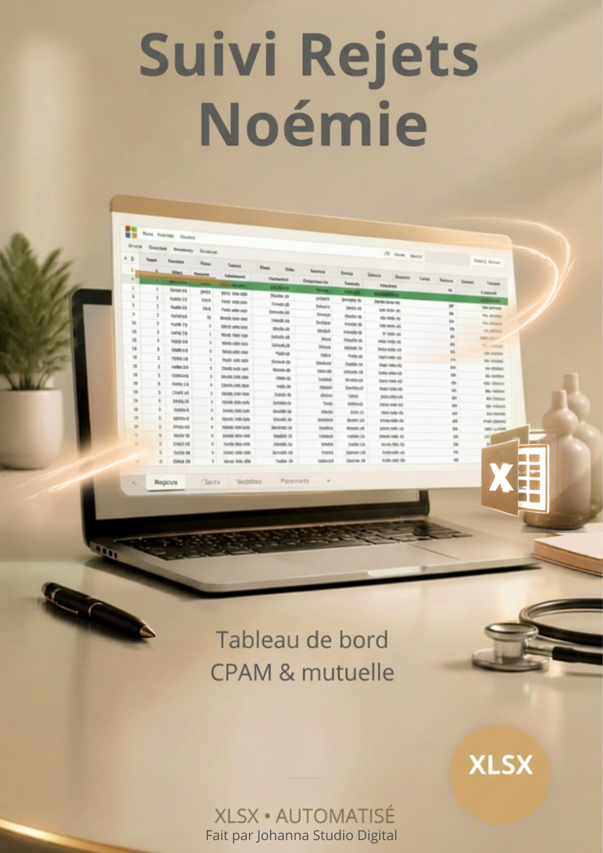 Suivi Rejets Noémie - Tableau de bord CPAM & Mutuelles IDEL