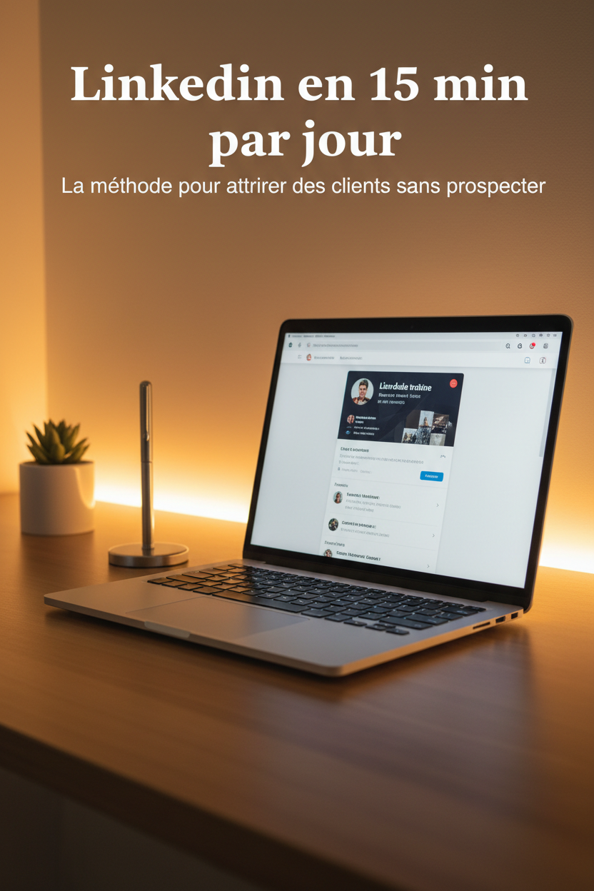 LinkedIn en 15 min par jour — La méthode pour attirer des clients sans prospecter